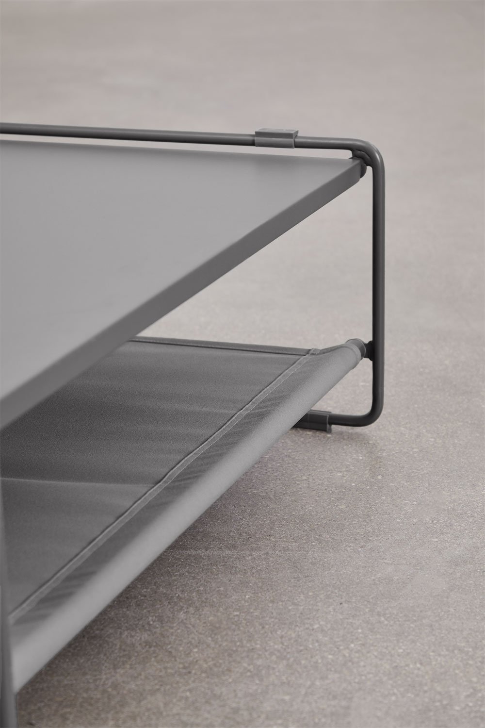 Amaro steel garden side table convertible into a pouf, gallery image 4