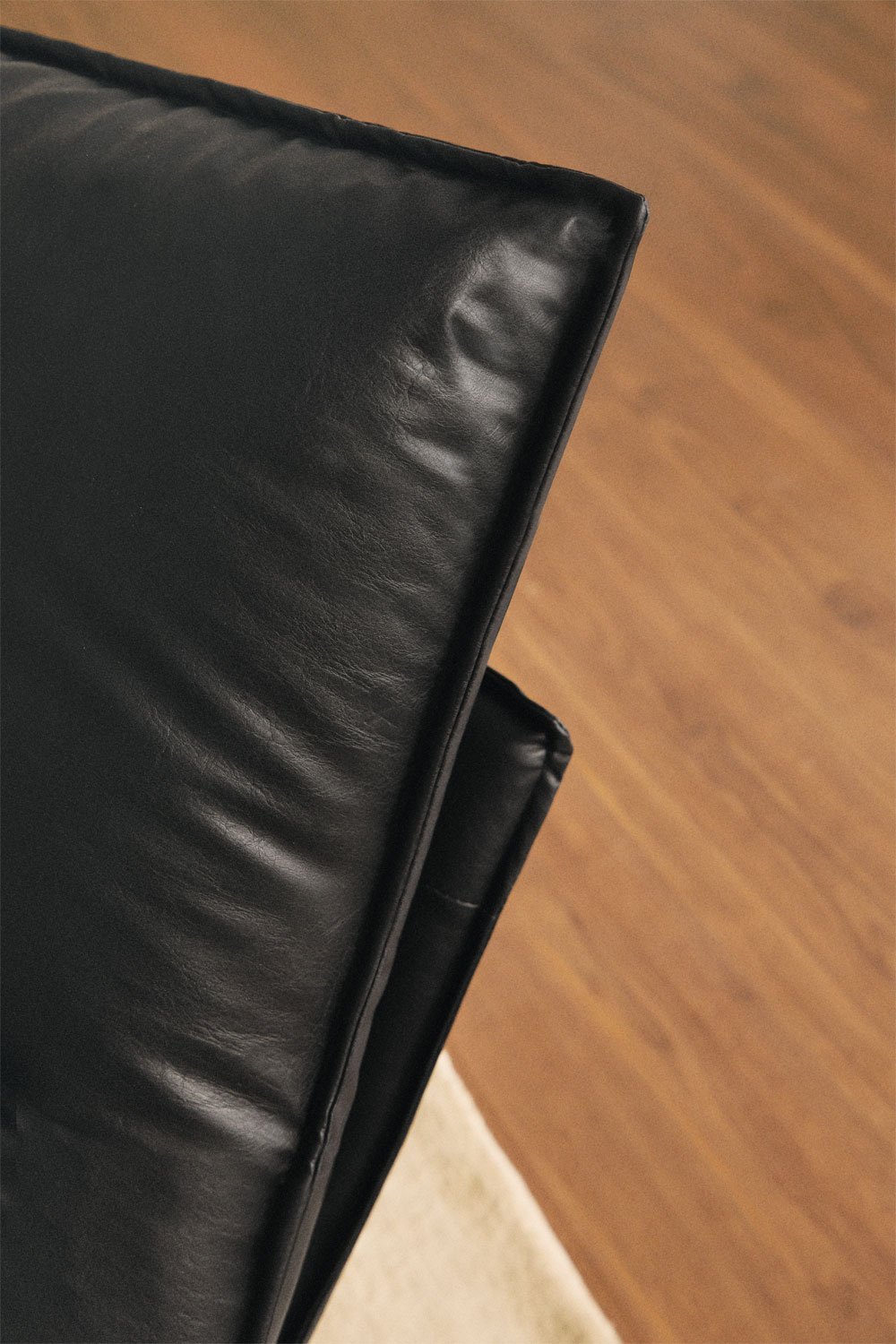 Pack of 2 swivel armchairs in Sisko faux leather, gallery image 2