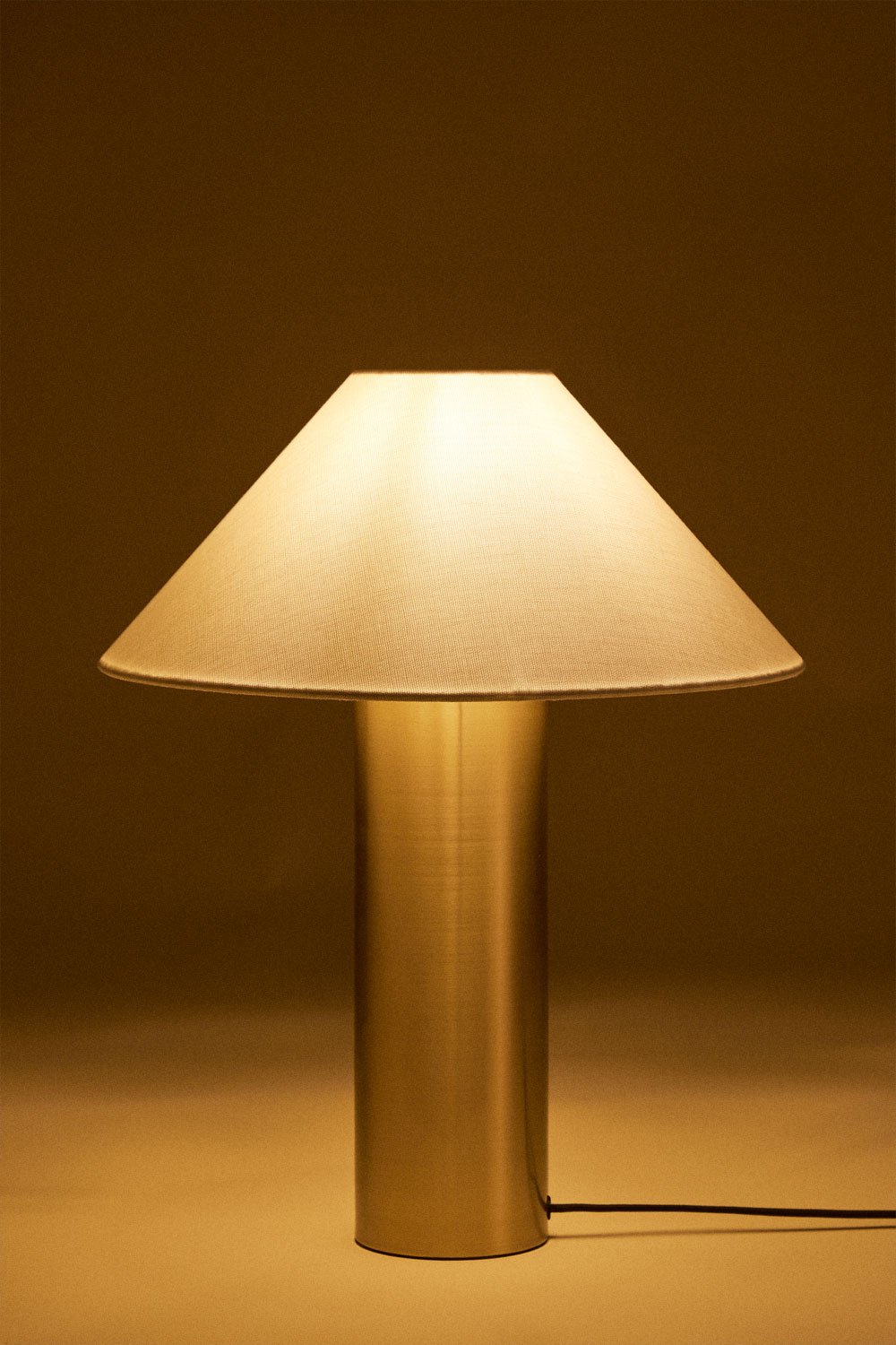 Barak linen and iron table lamp, gallery image 4