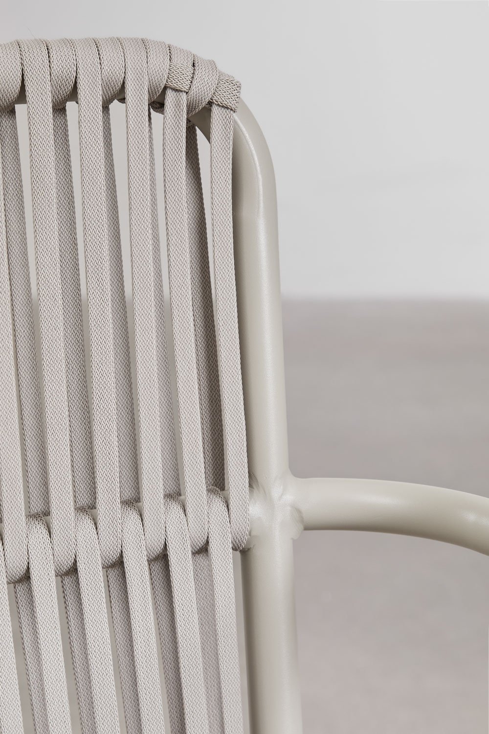 Stackable dining chair with aluminum armrests Alberta, gallery image 4