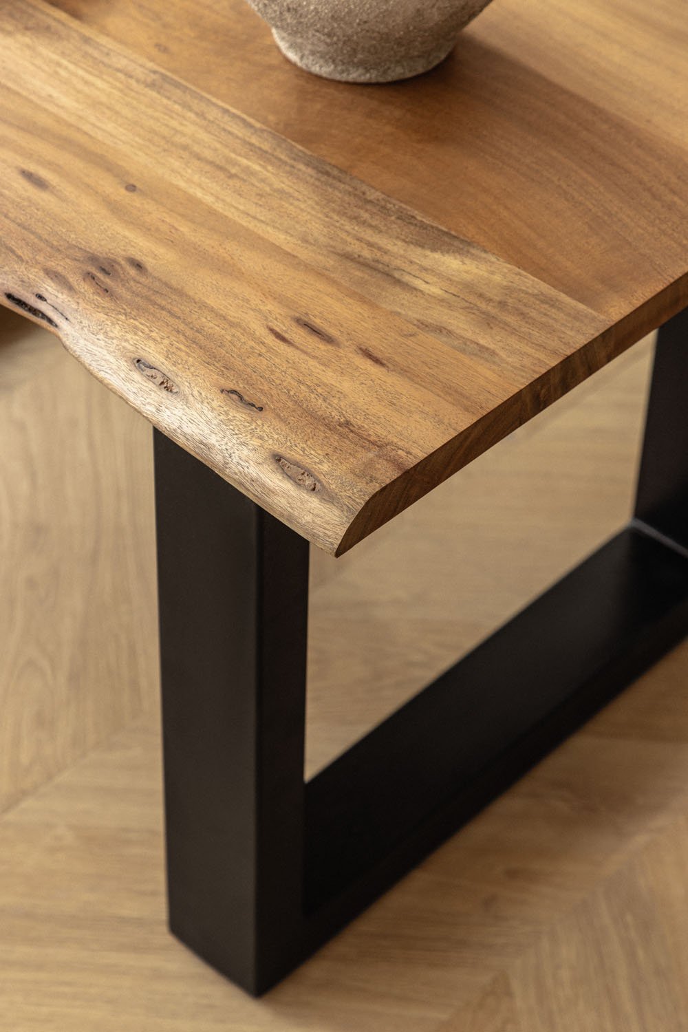 Rectangular coffee table in acacia wood (90x60 cm) Sami, gallery image 2