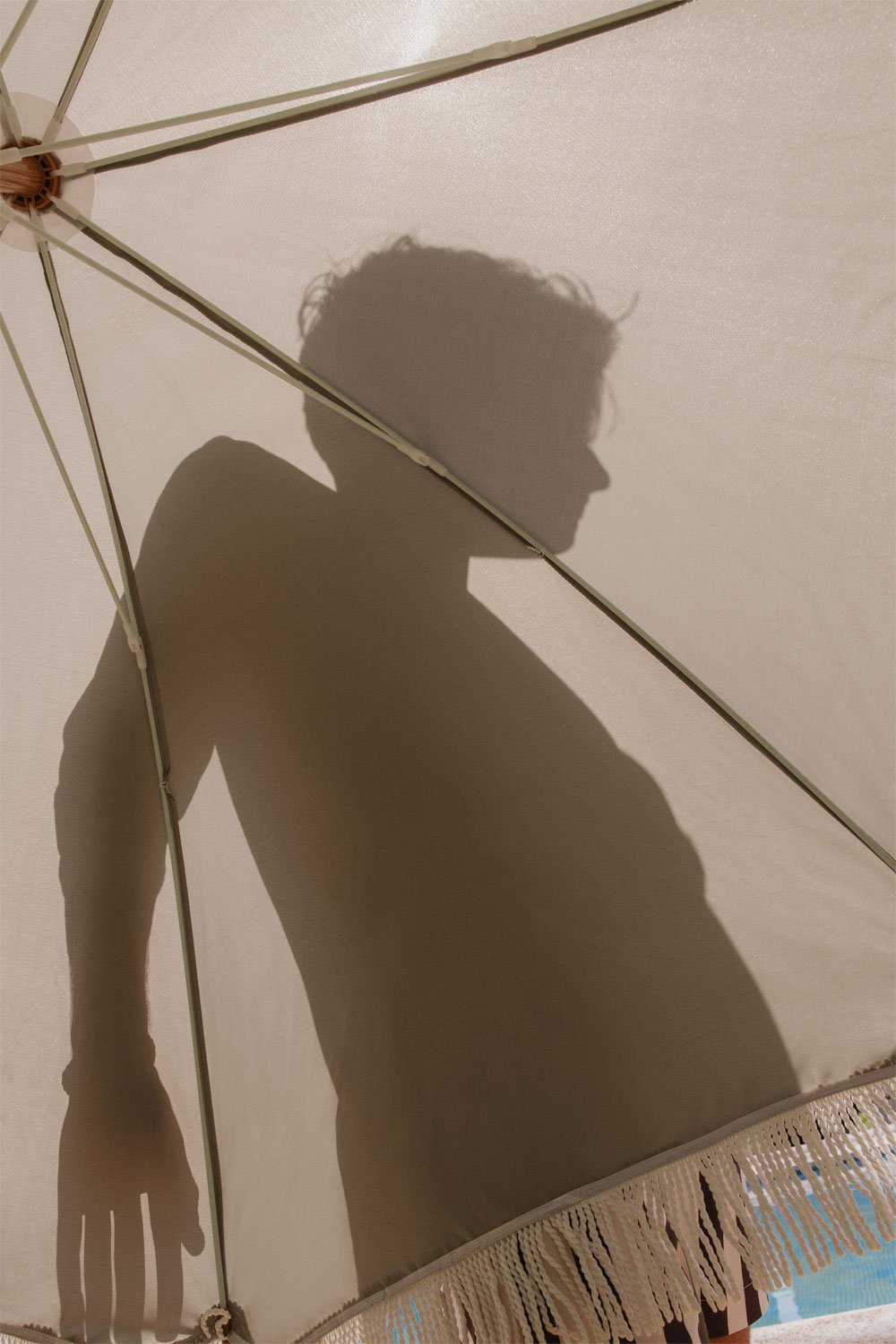 Miska Ø175 cm fabric and steel parasol, gallery image 2
