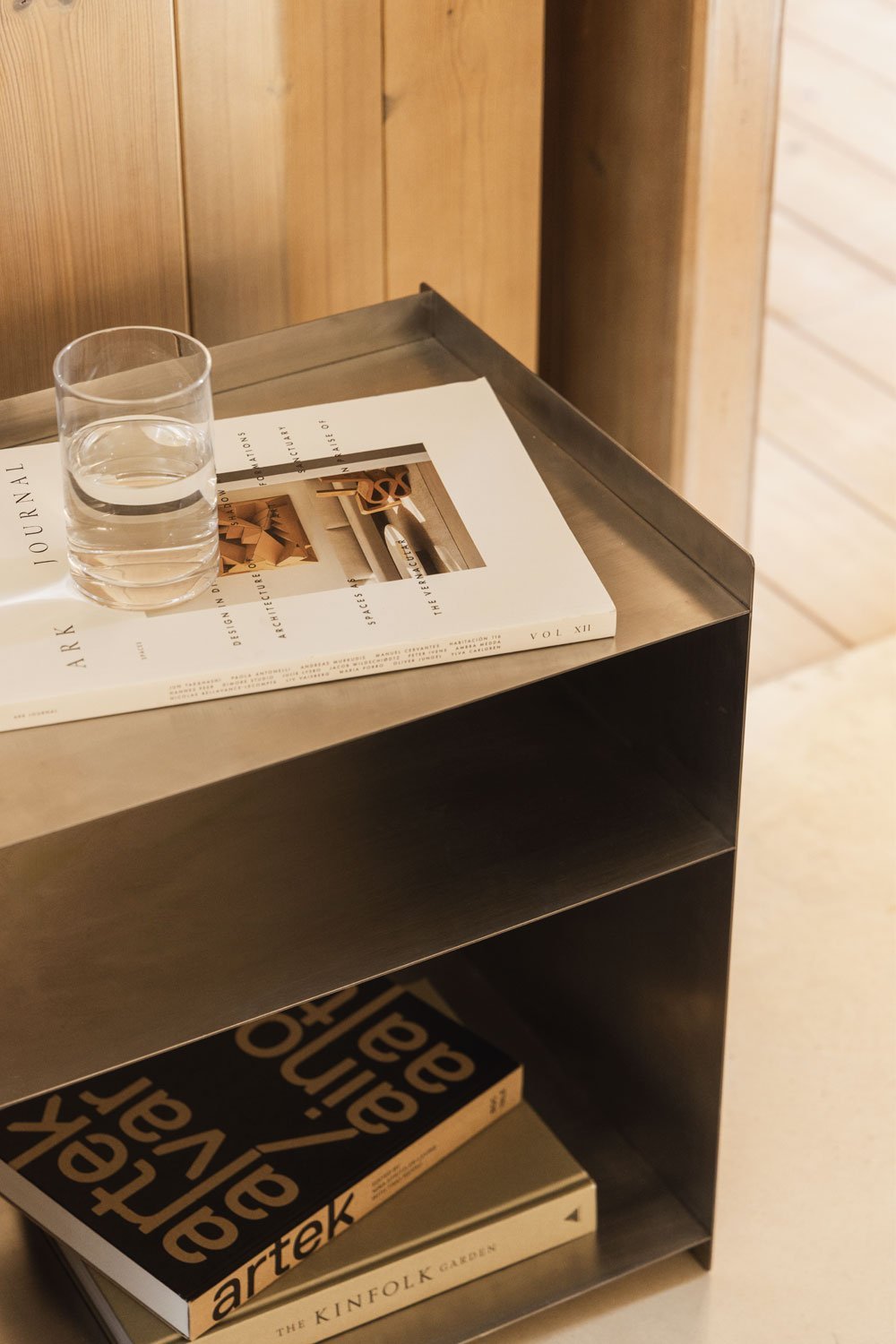 Nolvia stainless steel side table, gallery image 2