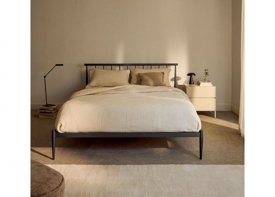 Amaia iron bed - Grey Graphite