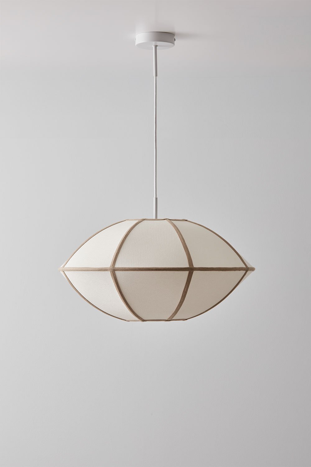 Patraix linen ceiling lamp, gallery image 3