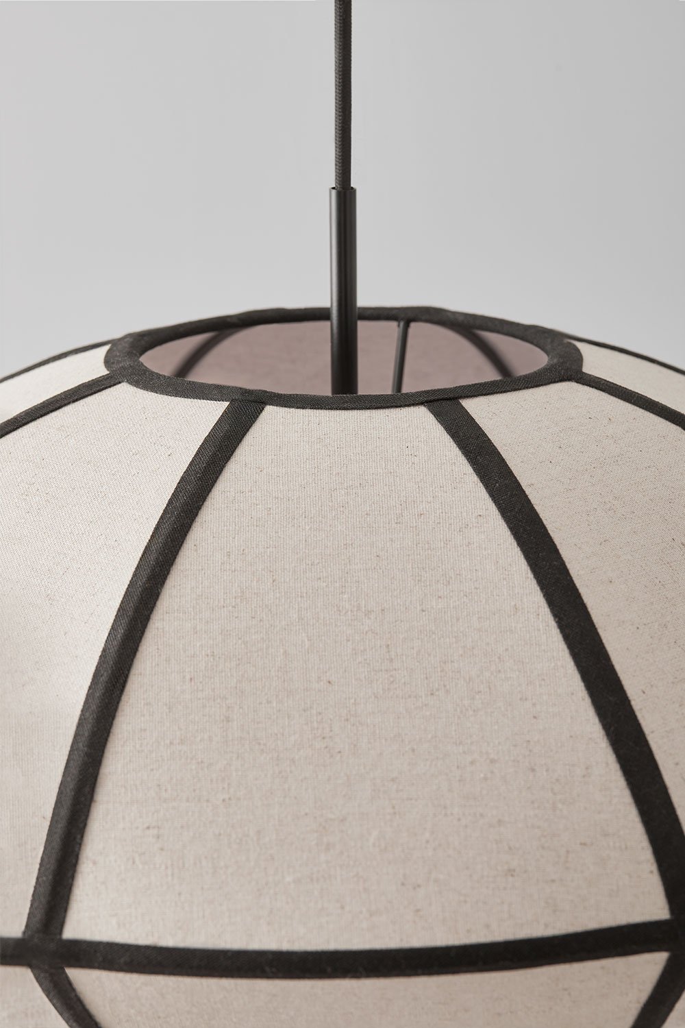 Patraix linen hanging ceiling lamp, gallery image 6