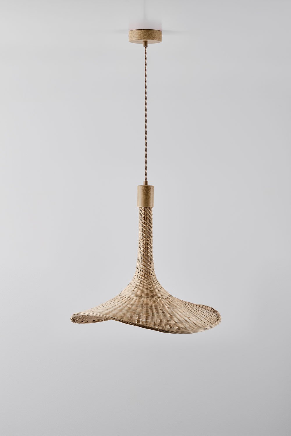 Chaifer bamboo hanging ceiling lamp, gallery image 3
