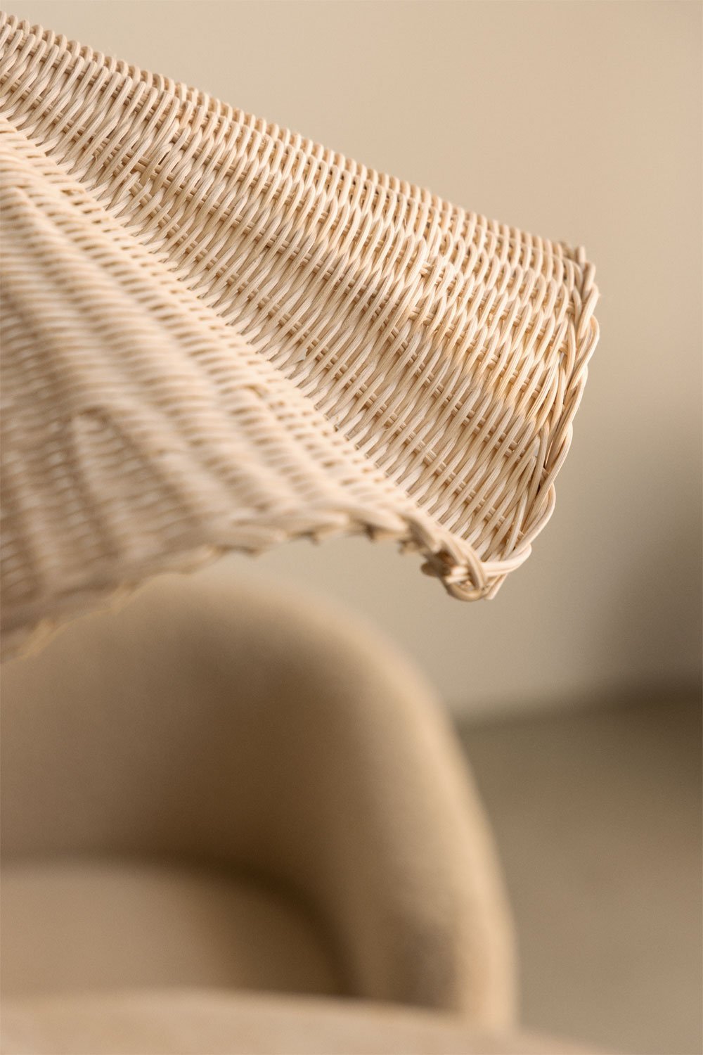 Heulyn rattan ceiling lamp, gallery image 2