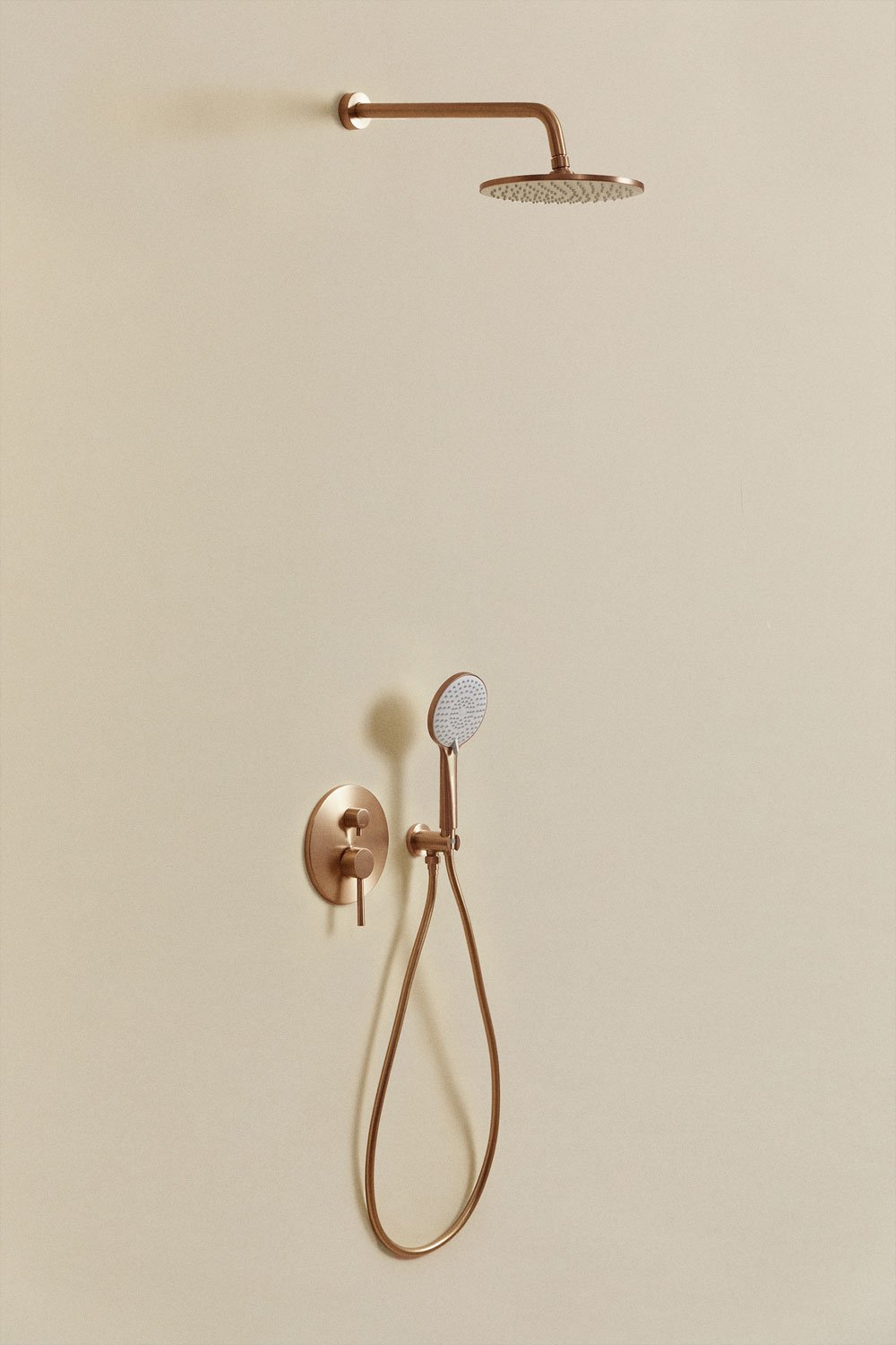 Orveta brass built-in shower column, gallery image 1