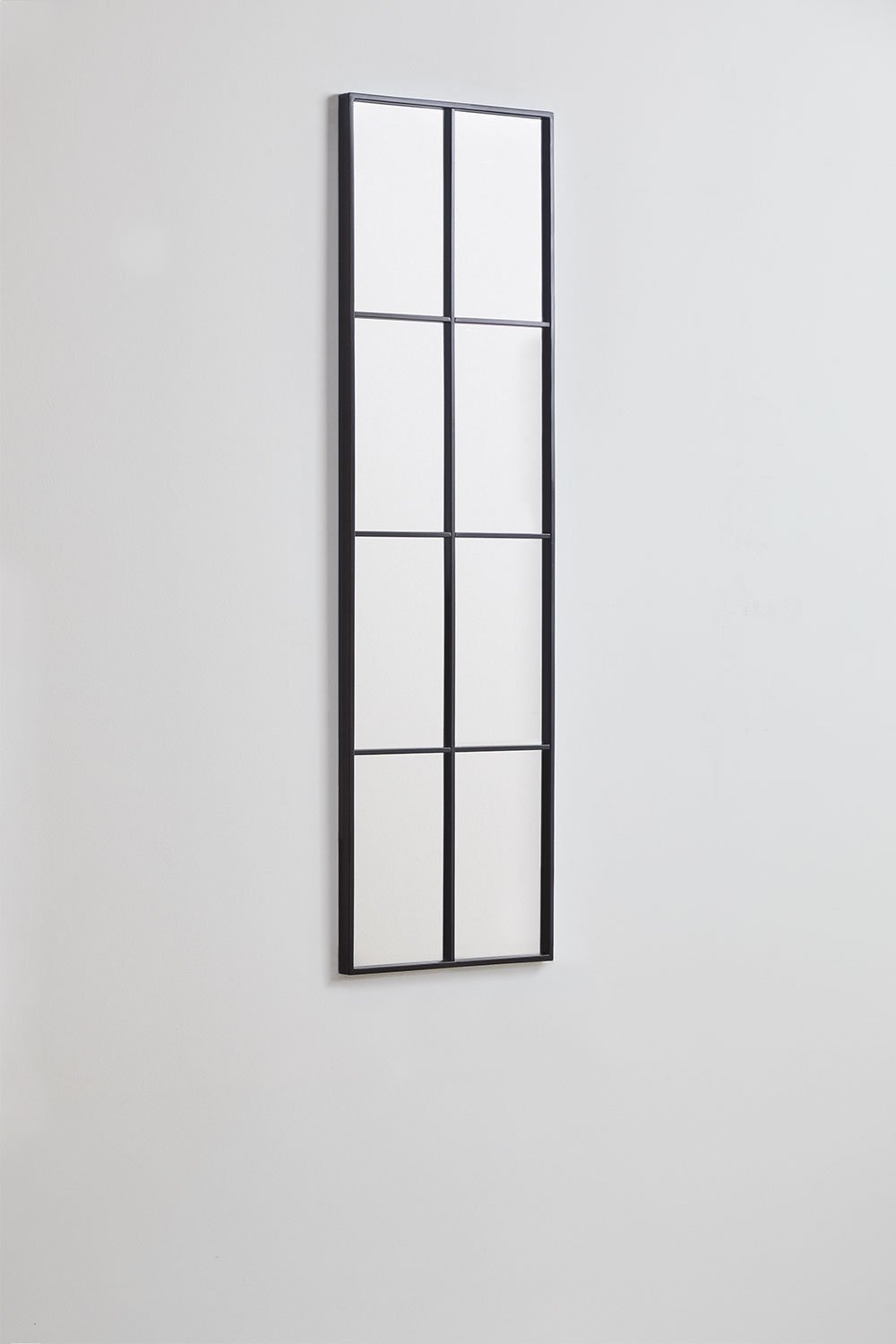 Rania window-effect metal wall mirror 40x130 cm, gallery image 3