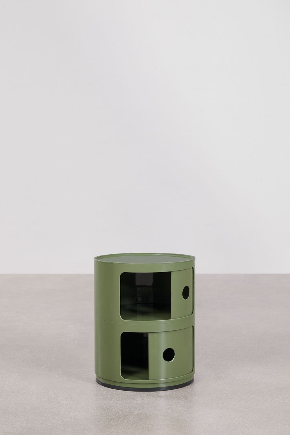 Babel round side table with shelves, gallery image 2