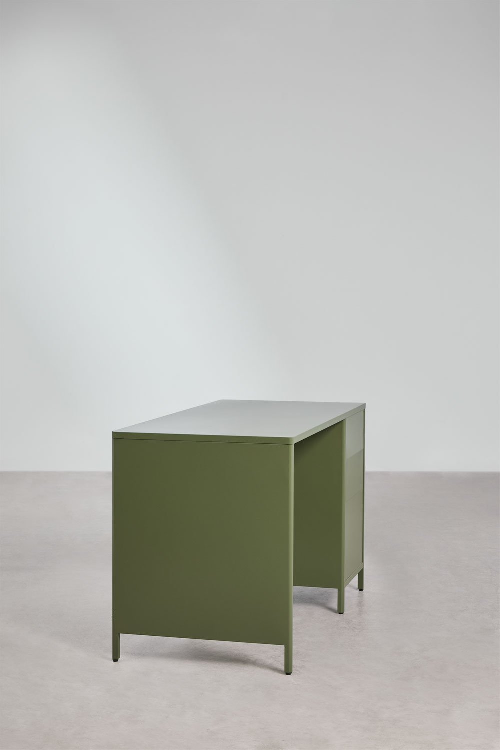 Michigan 120x60 cm steel desk with drawers, gallery image 4