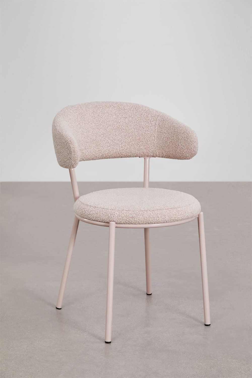 Verilo bouclé fabric dining chair, gallery image 3