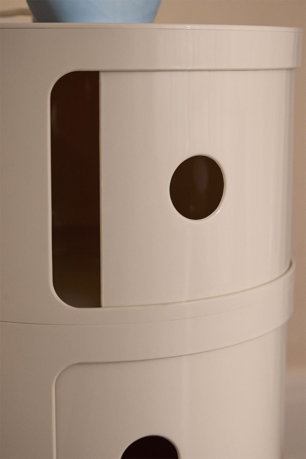 Round nightstand with shelves Babel, gallery image 2