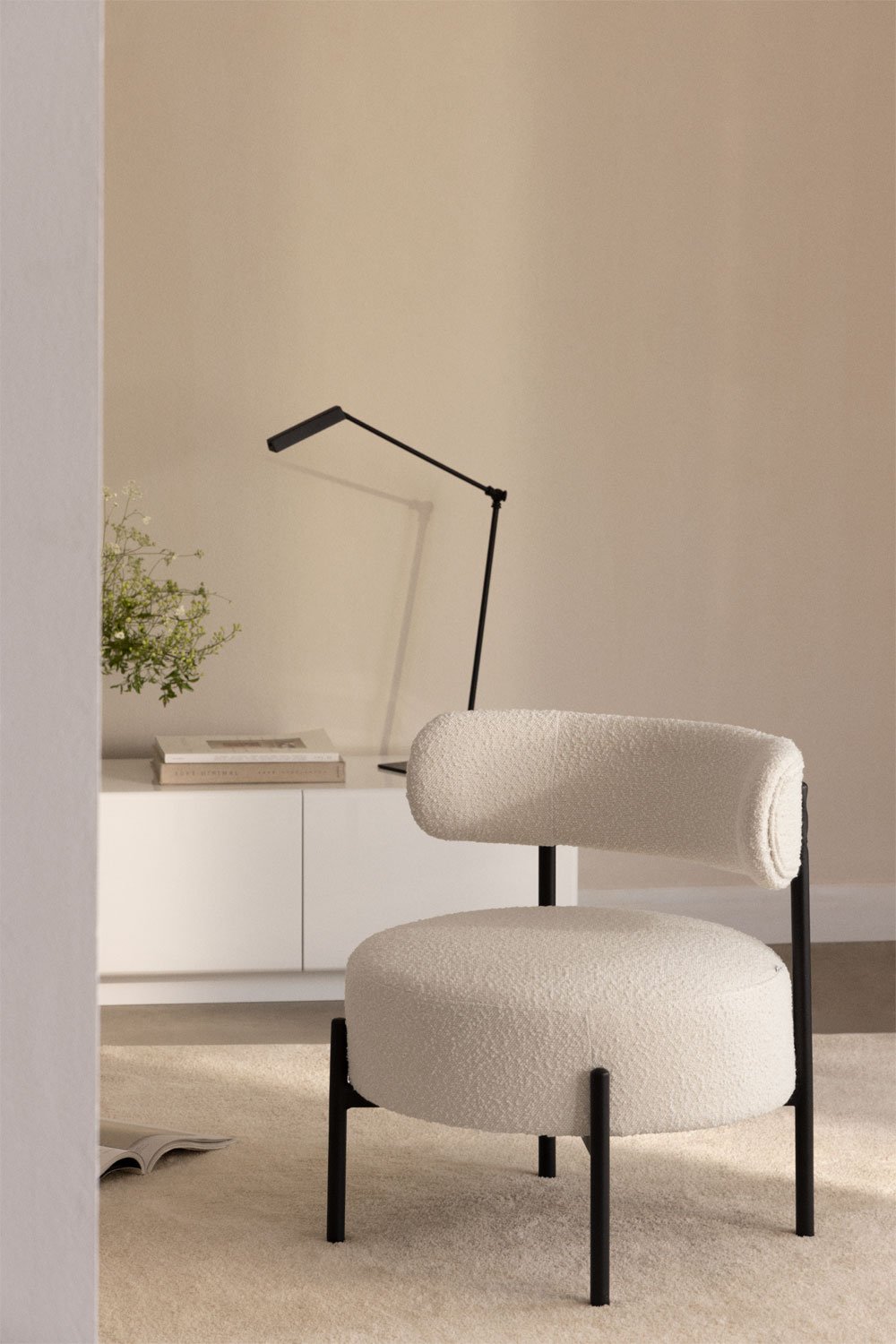 Pack of 2 Anisa upholstered armchairs, gallery image 1