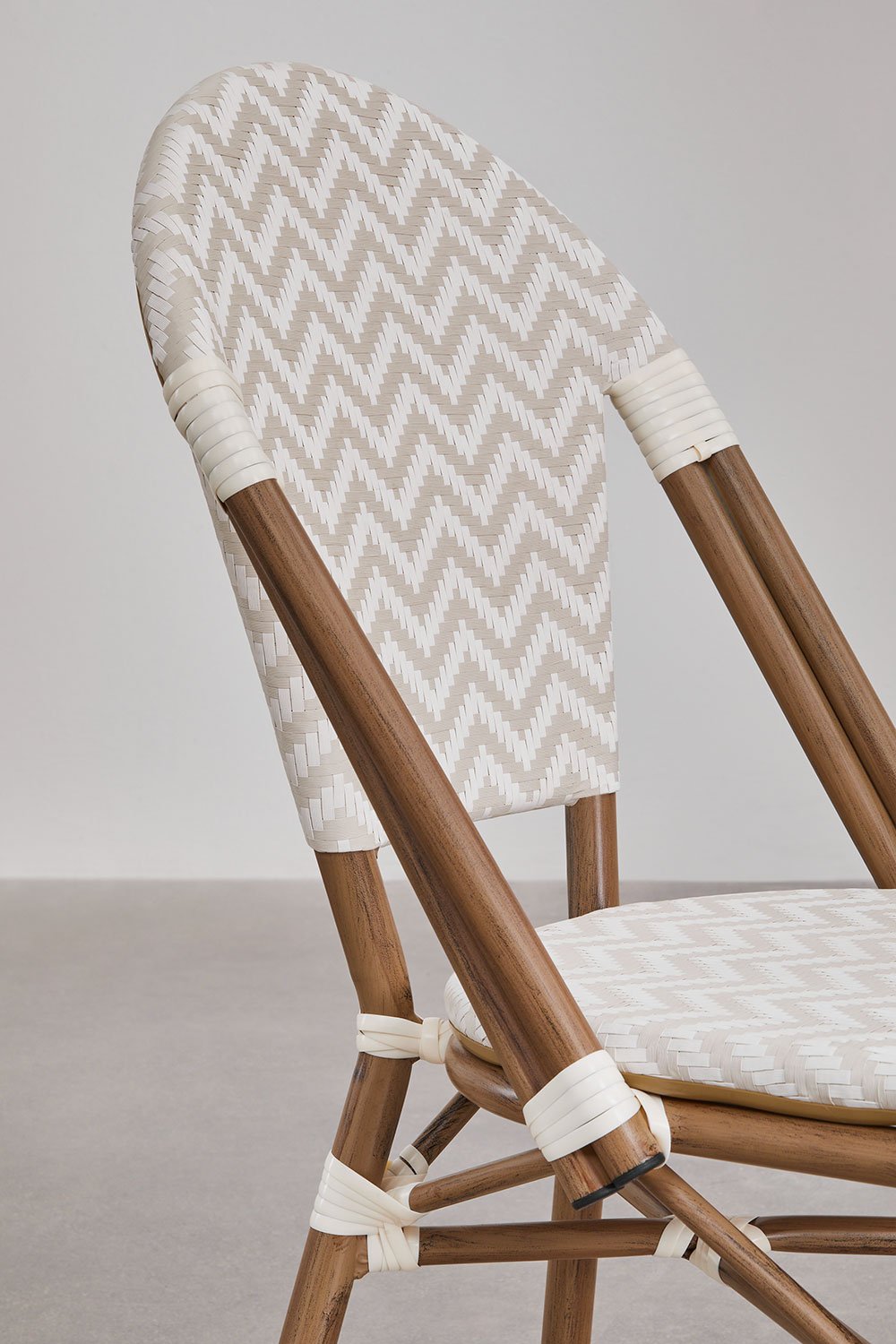 Brielle Bistro Stackable Aluminum Garden Chair, gallery image 6