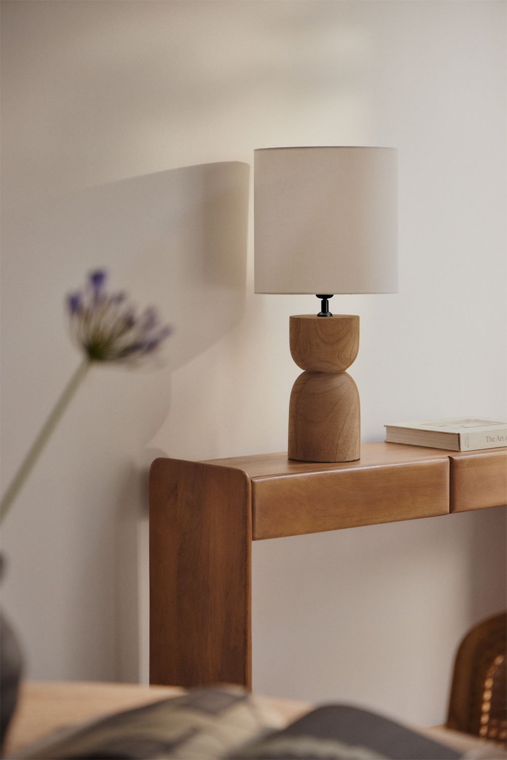 Diniz mango wood table lamp, gallery image 1