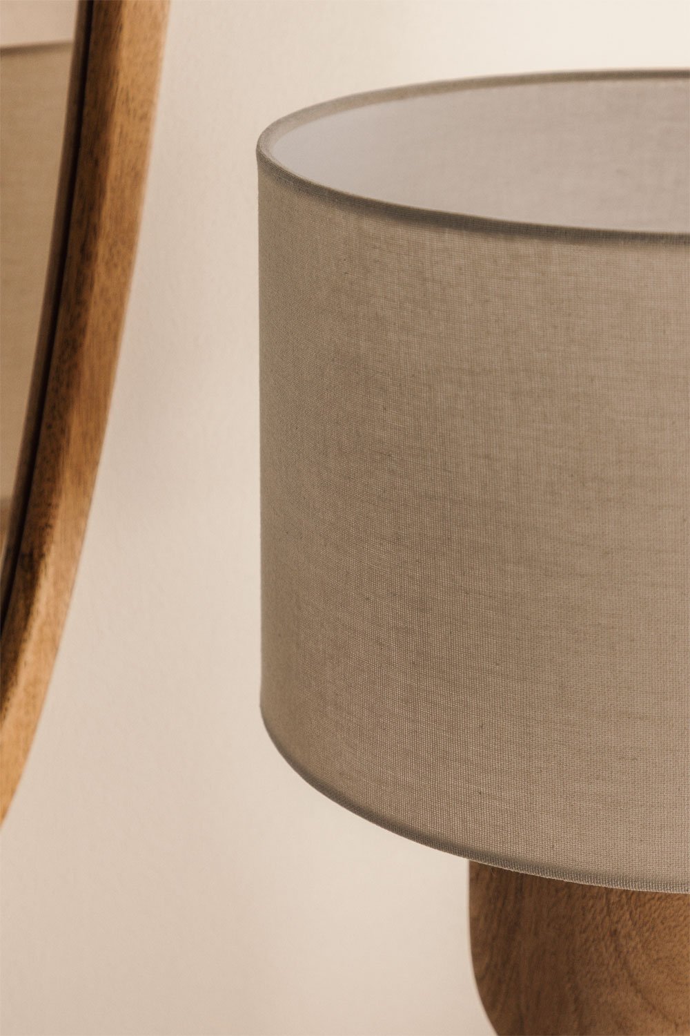 Diniz mango wood table lamp, gallery image 2