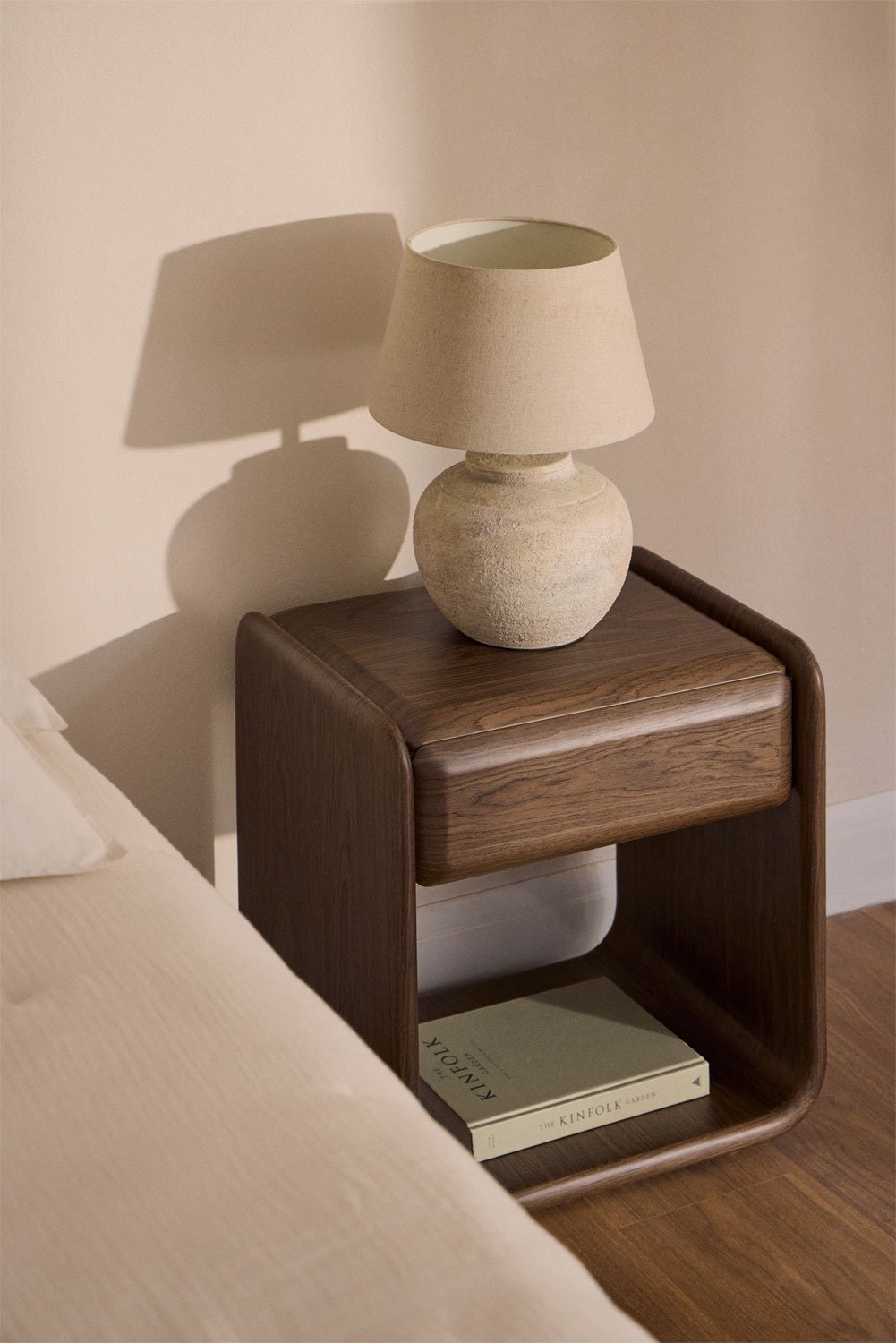 Pack of 2 Greysi MDF bedside tables, gallery image 1