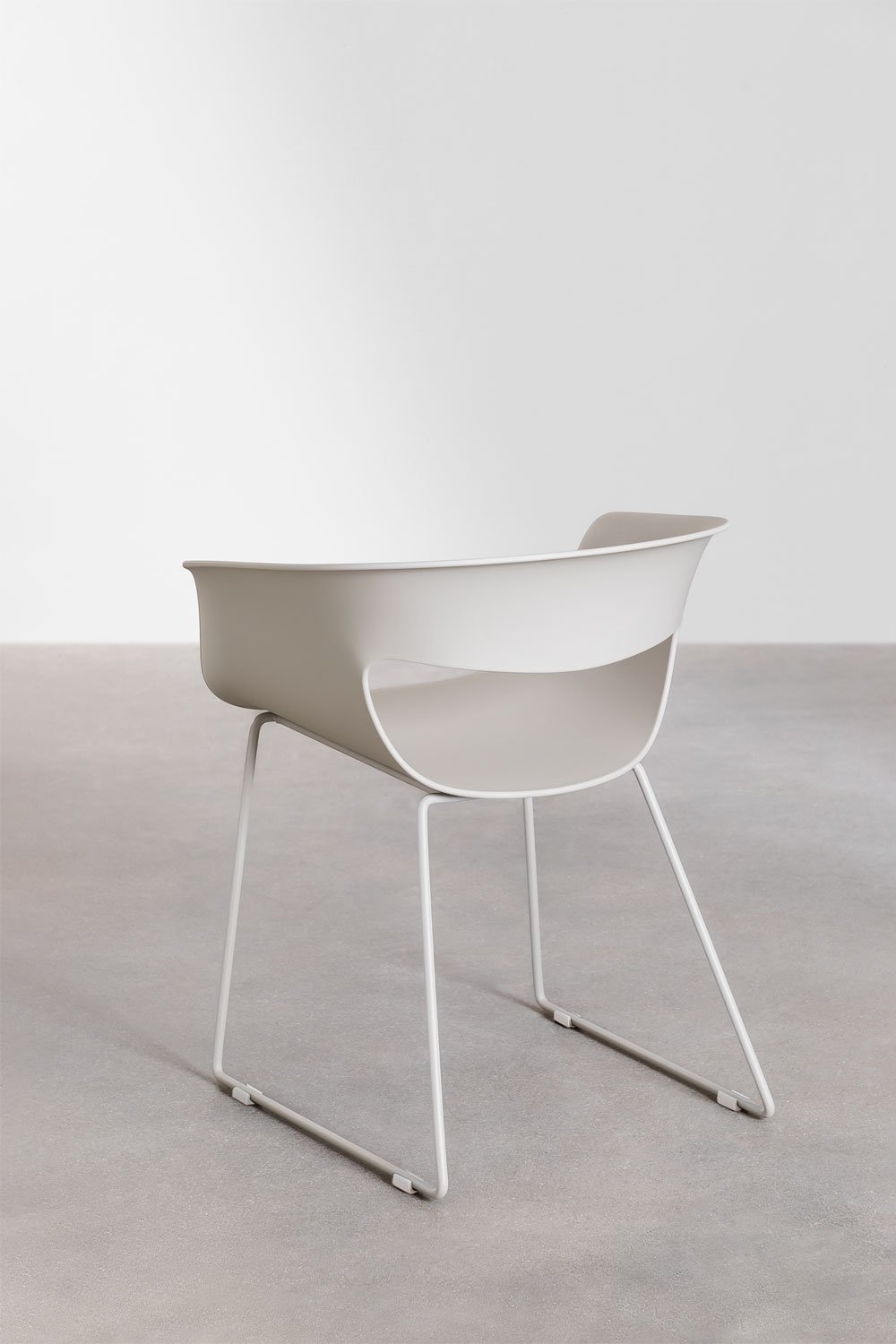 Pack of 4 garden chairs in iron and polypropylene Alanys, gallery image 5