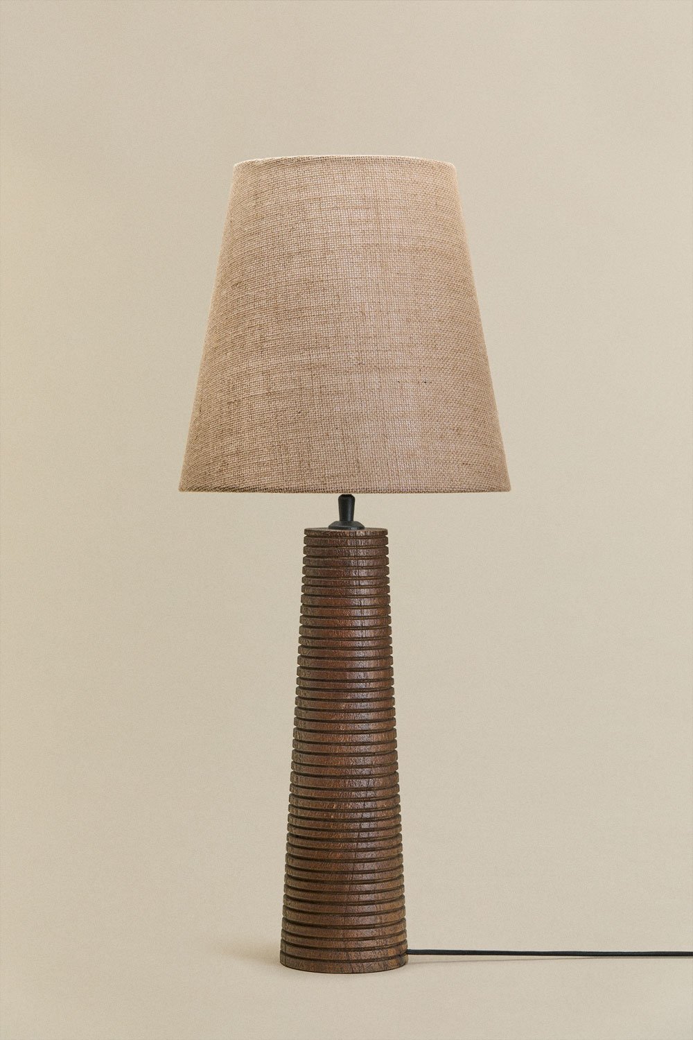 Malva mango wood table lamp, gallery image 3