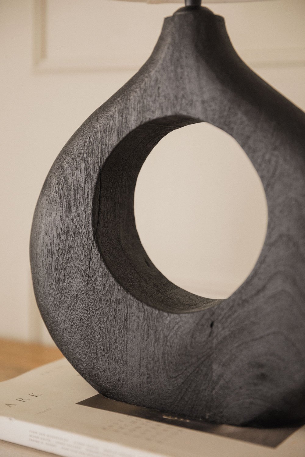 Joana mango wood table lamp, gallery image 2