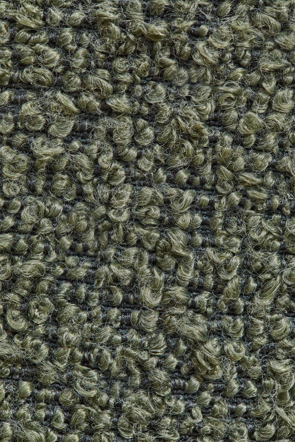 2-Pack high stools 75 cm in army green boucle fabric Arazeina, gallery image 6