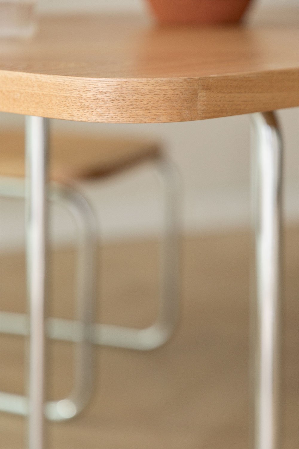 Rectangular dining table in MDF and stainless steel Tento, gallery image 2