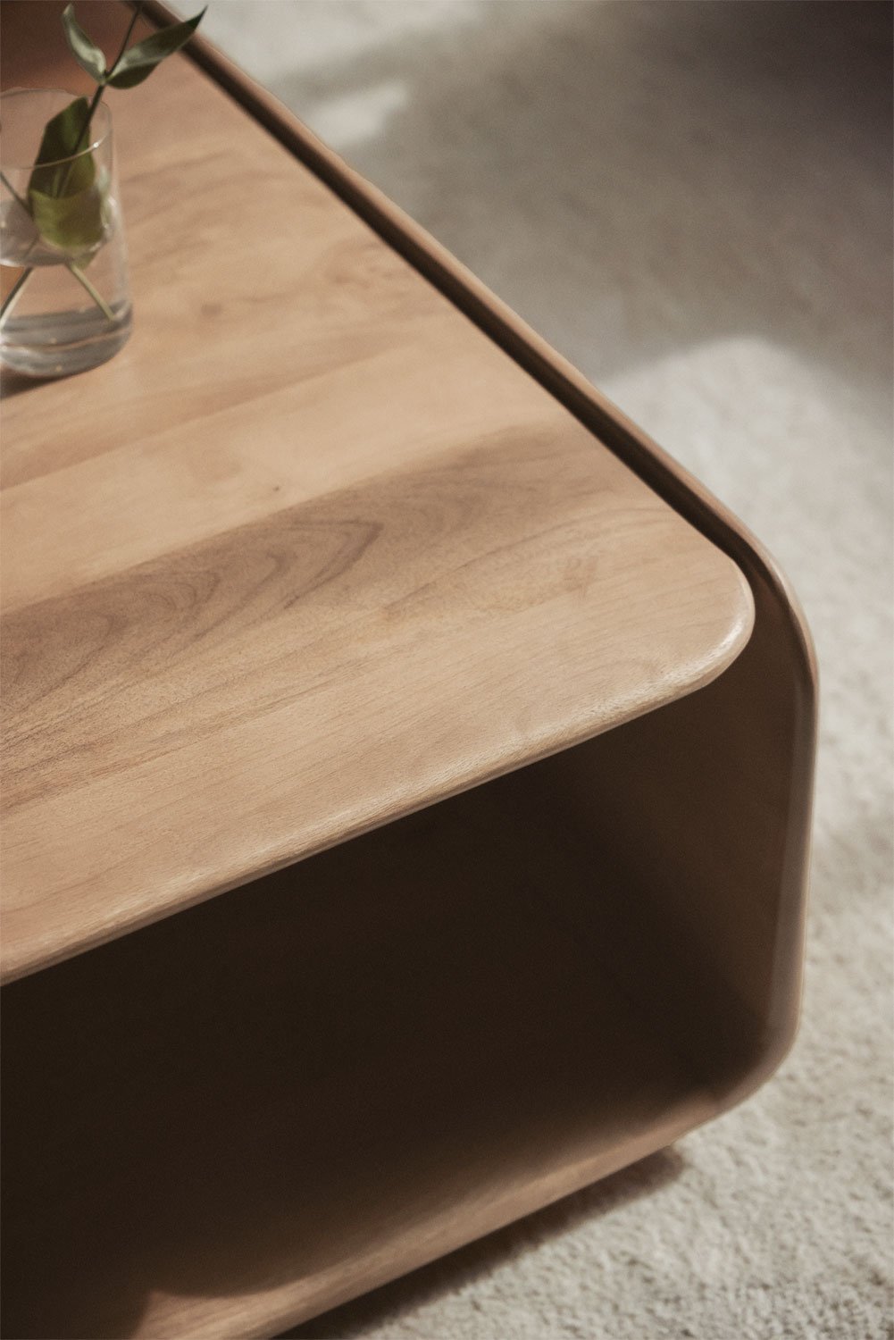 Square coffee table 75x75 cm in Tinsley wood, gallery image 2