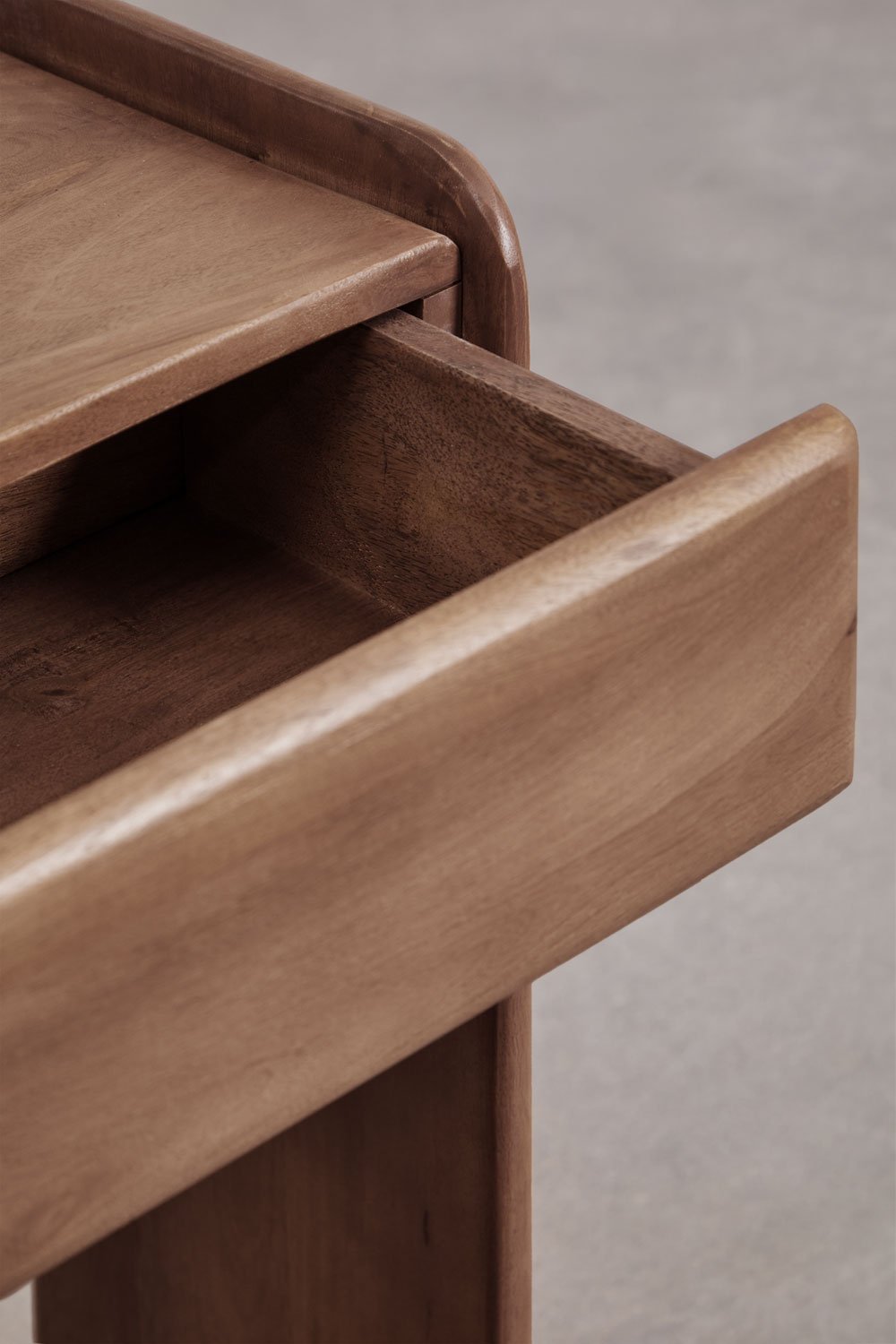 Rectangular entryway console 120x30 cm in Tinsley wood, gallery image 6