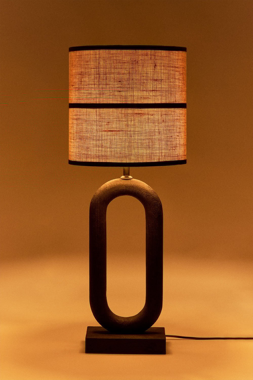 Tiberia mango wood table lamp, gallery image 2