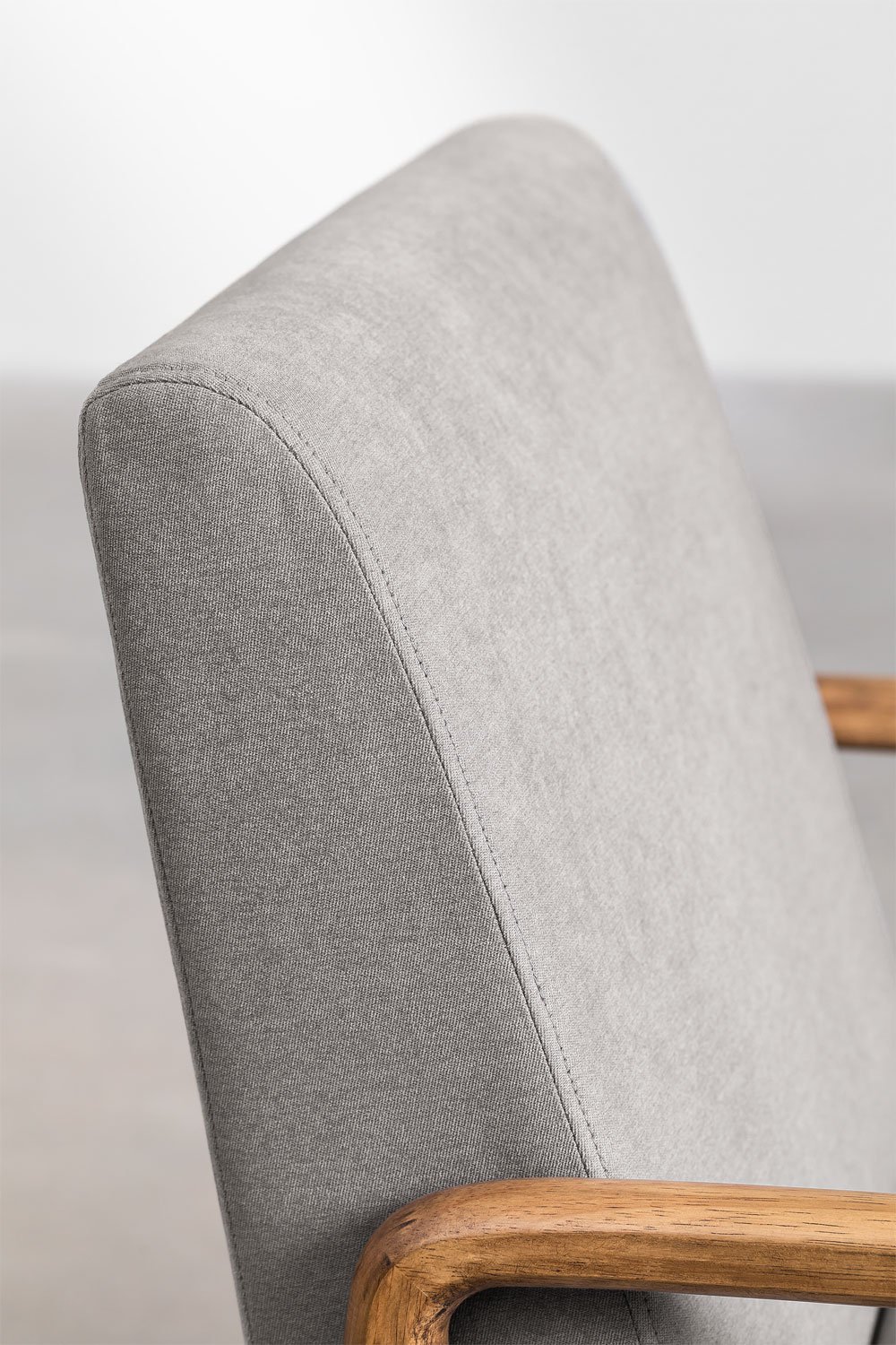 Maylene rubber wood armchair, gallery image 5