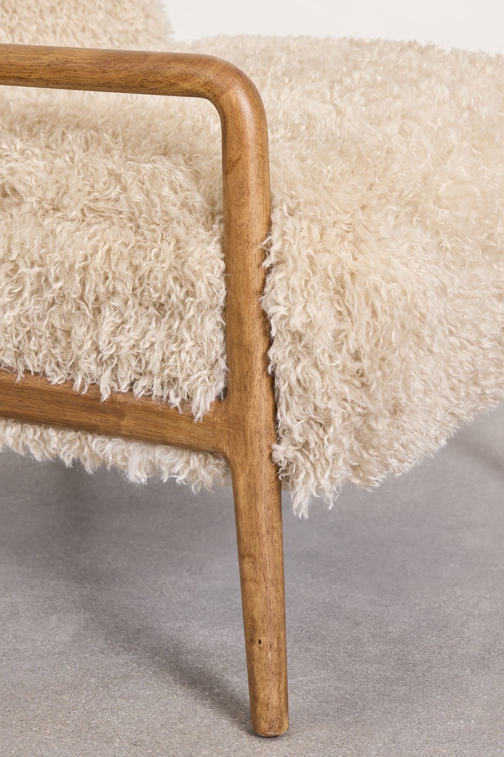 Maylene rubber wood armchair, gallery image 7