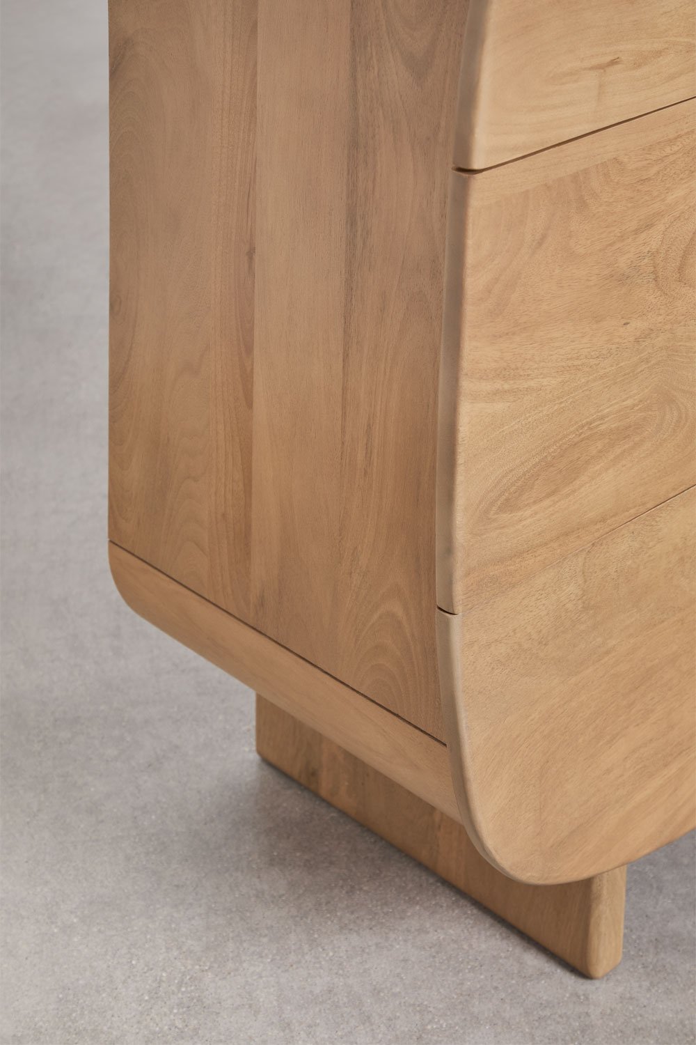 Agathe 3-drawer mango wood chest of drawers, gallery image 8