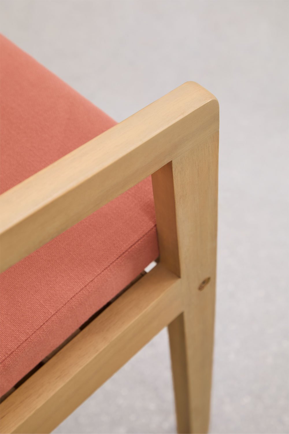 Kaela dining chair in acacia wood and braided rope, gallery image 7