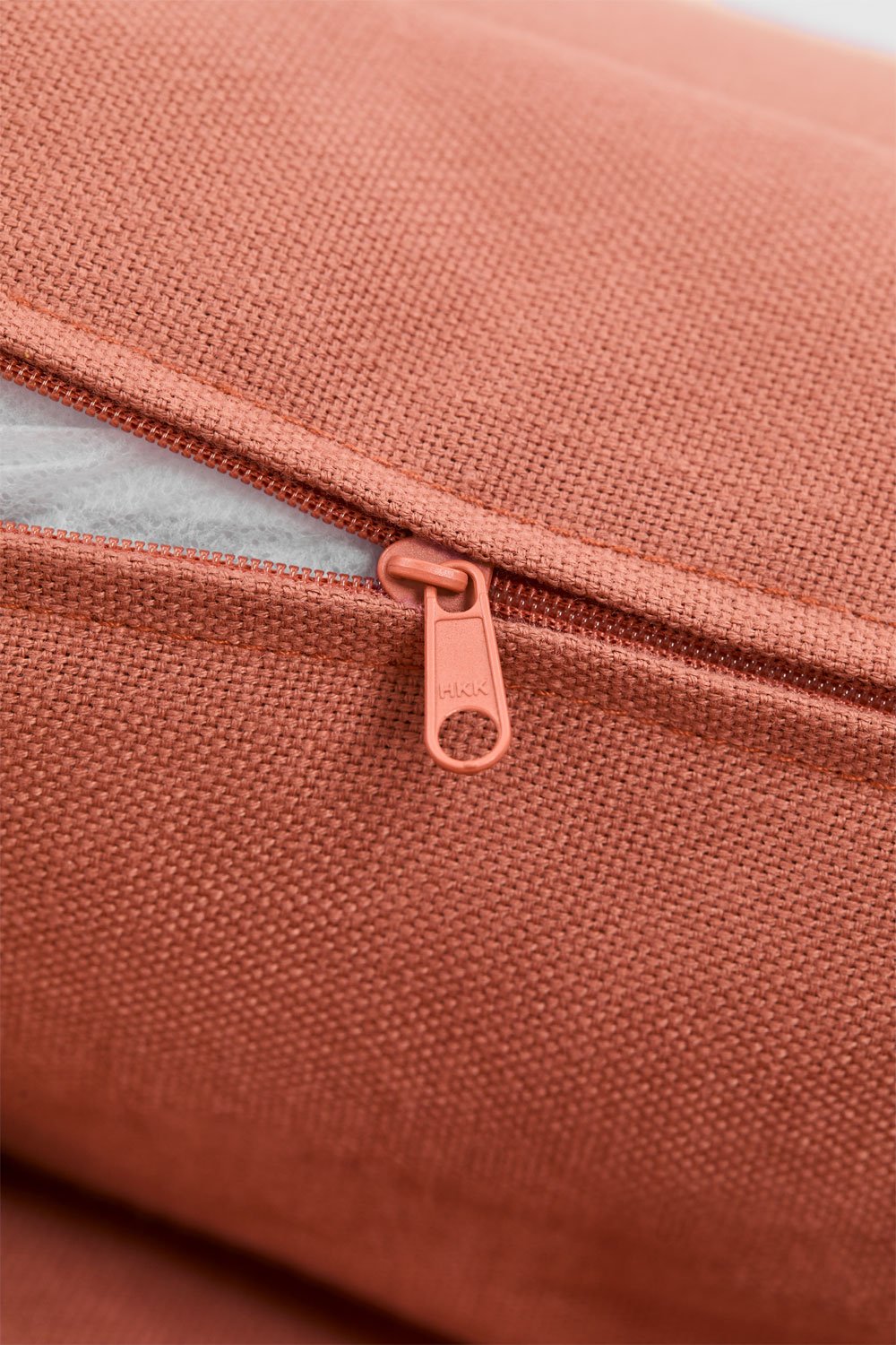 Living room set with 2-seater sofa, 2 armchairs and coffee table in acacia wood and braided rope Kaela, gallery image 8