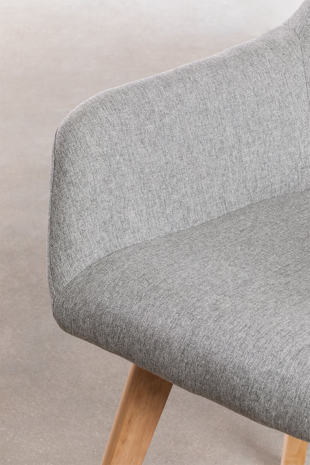 Pack of 4 Ervi dining chairs with armrests, gallery image 7