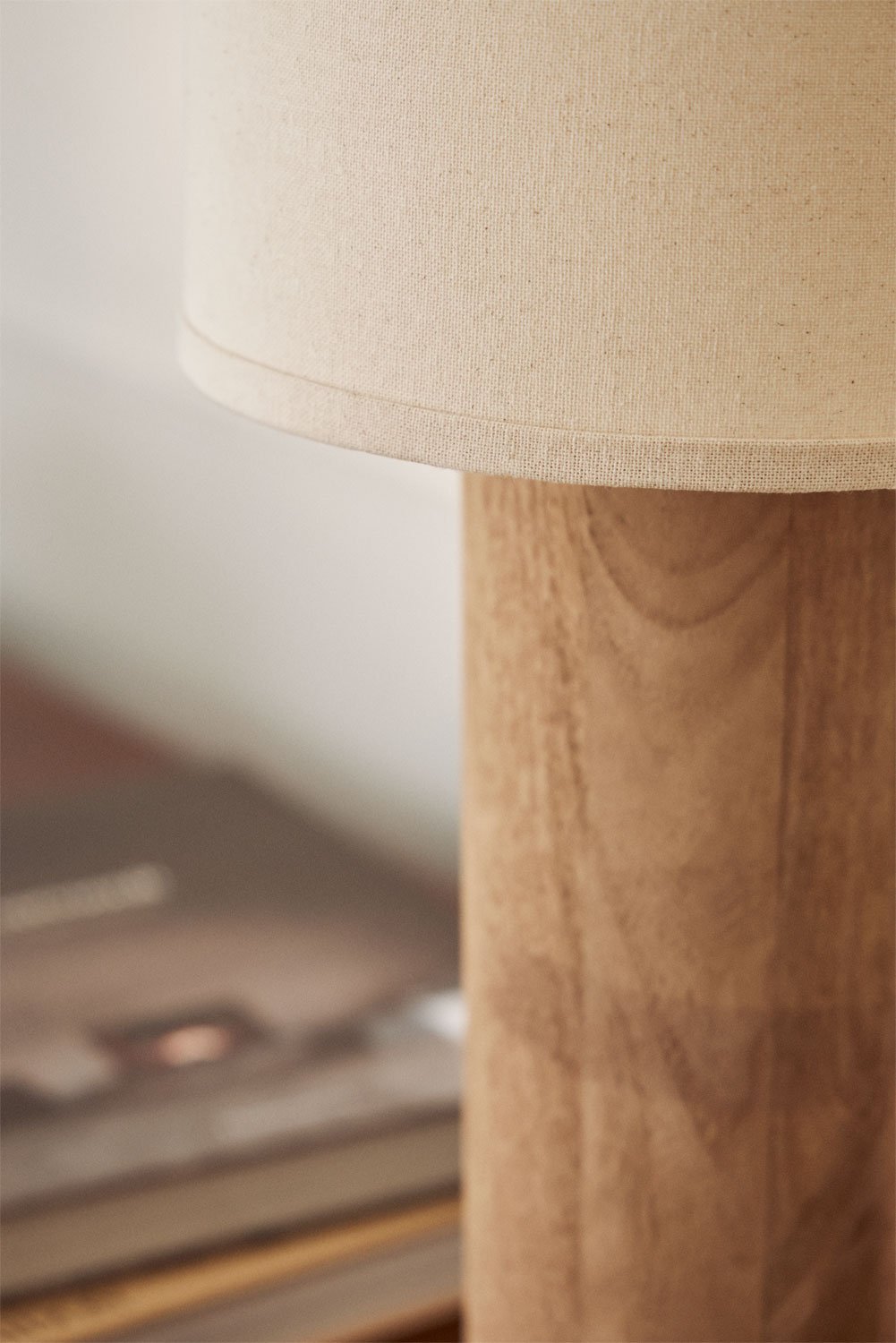 Carolina mango wood table lamp, gallery image 2