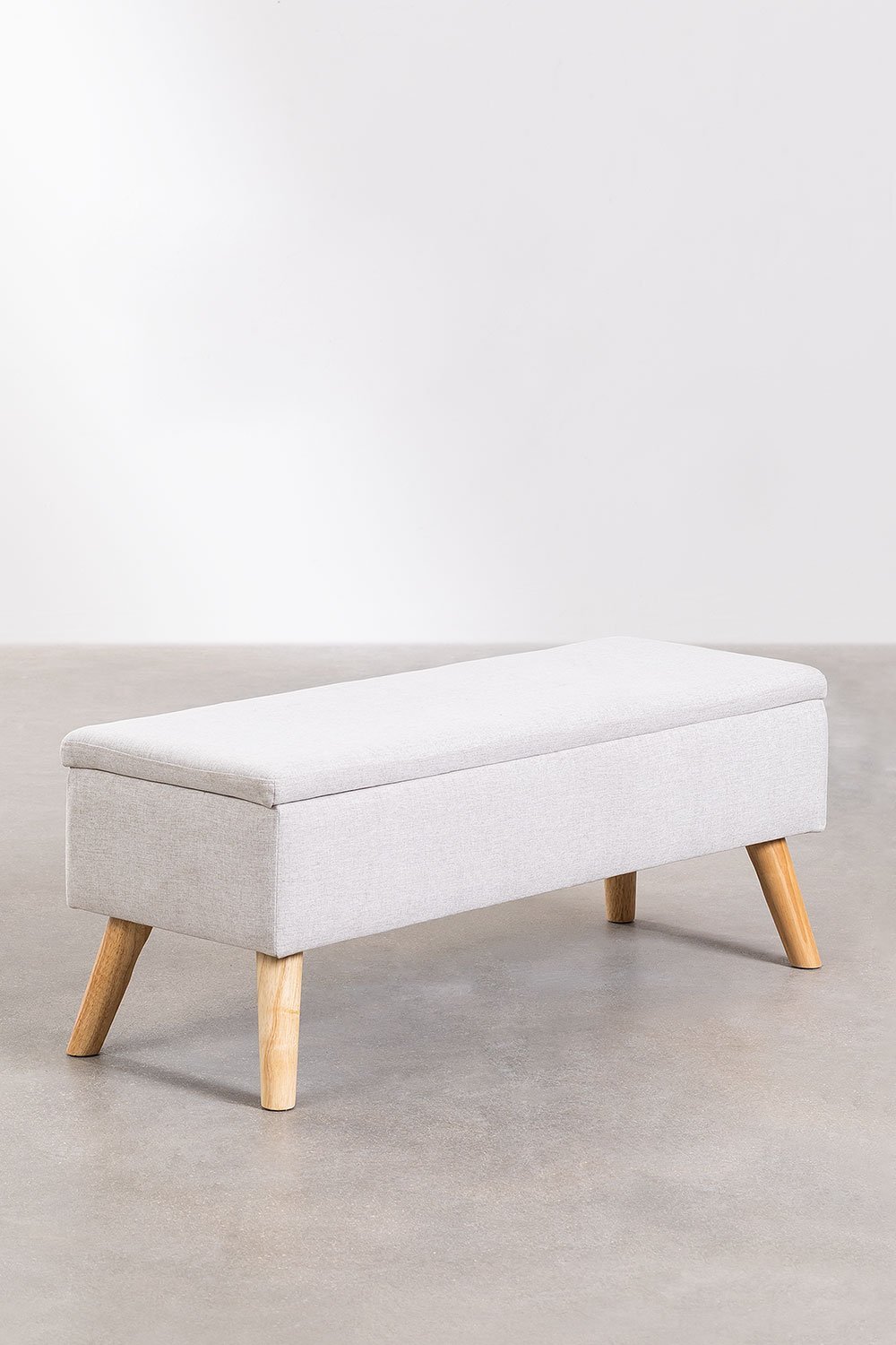 Adirane upholstered trunk bench, gallery image 1