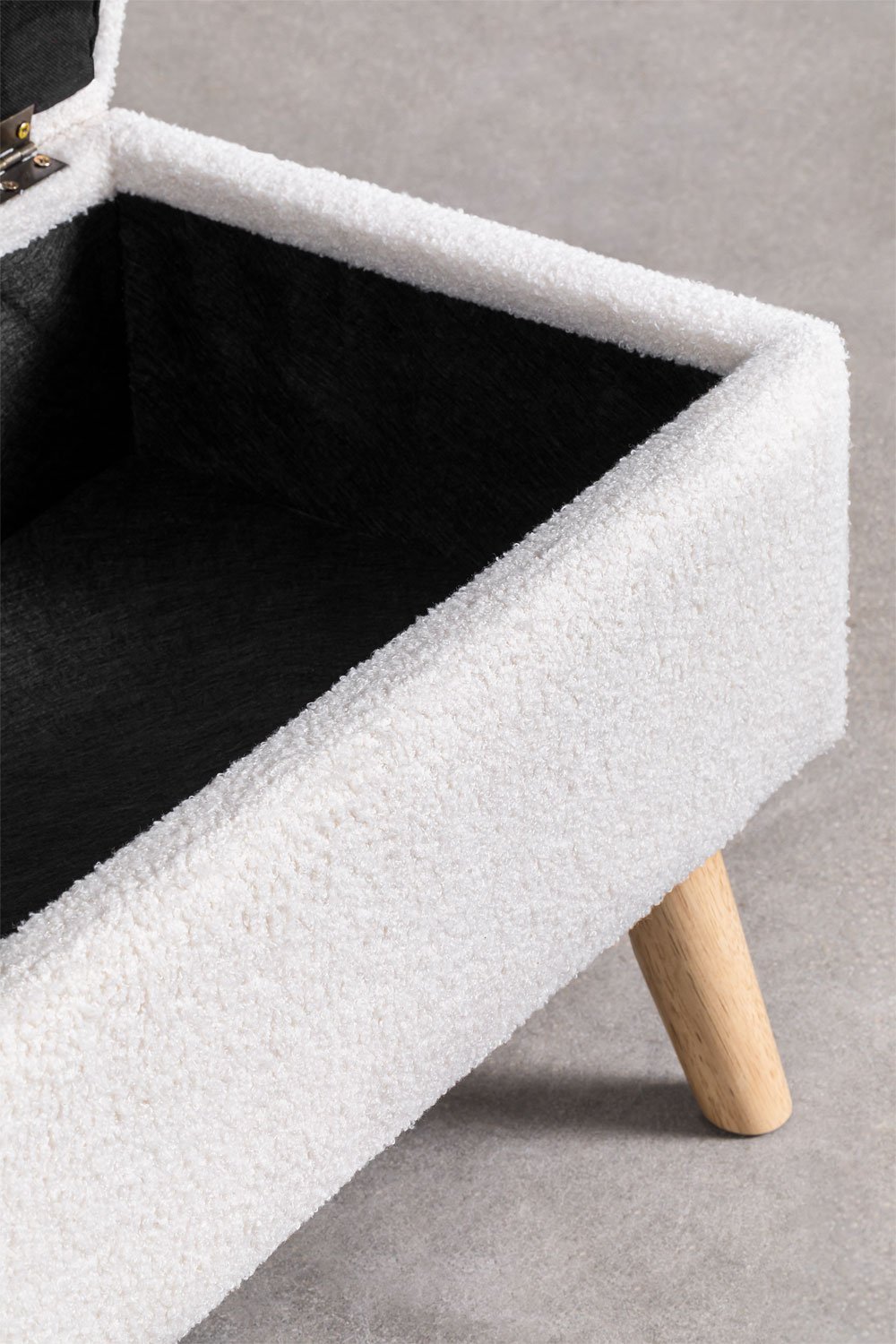 Adirane upholstered trunk bench, gallery image 6