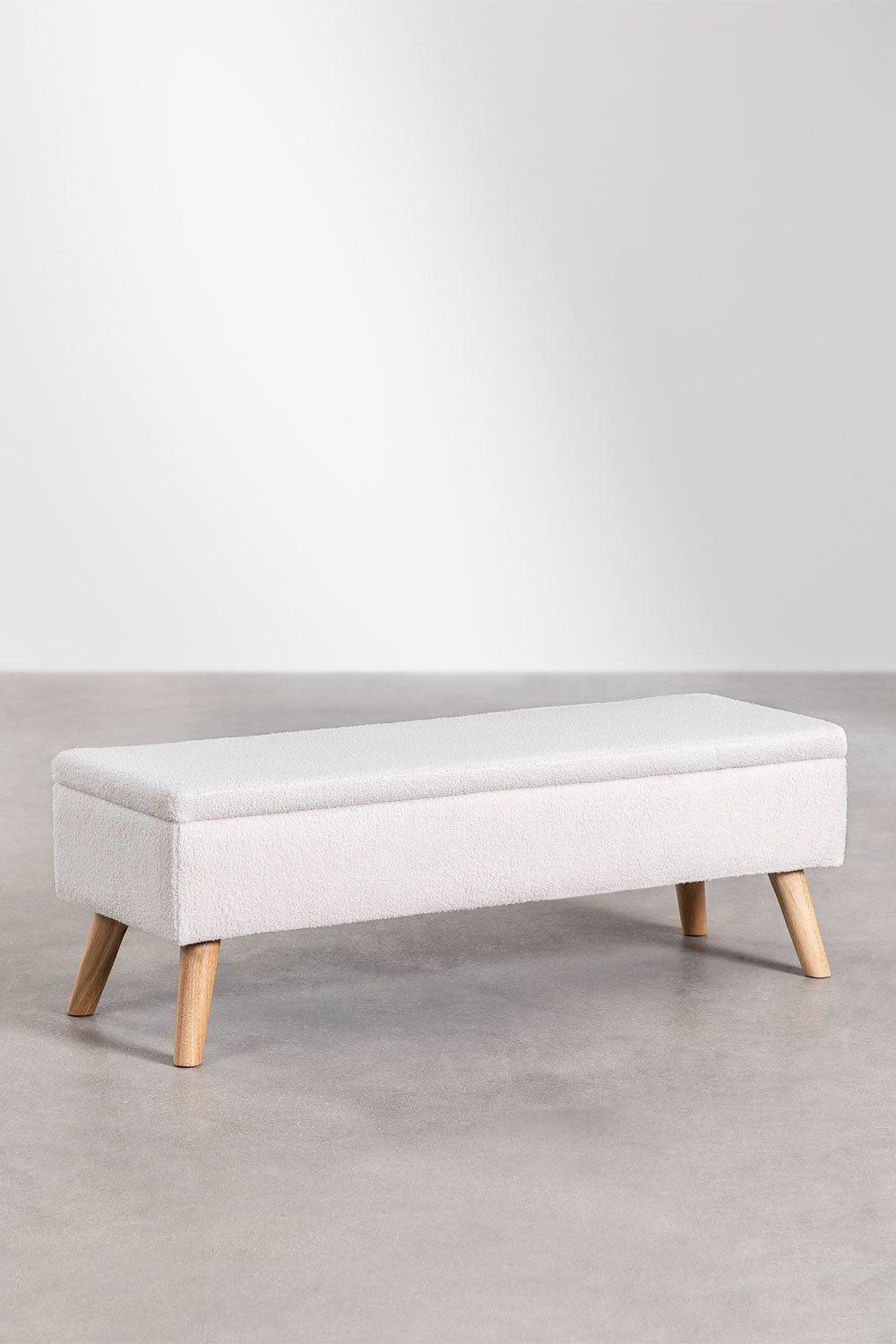 Adirane upholstered trunk bench, gallery image 1