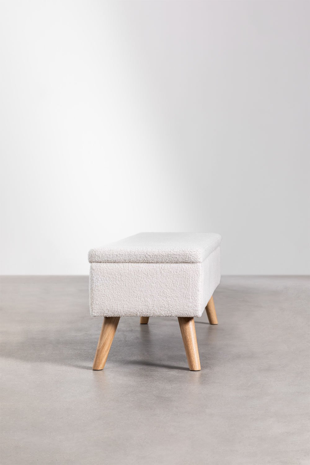 Adirane upholstered trunk bench, gallery image 2