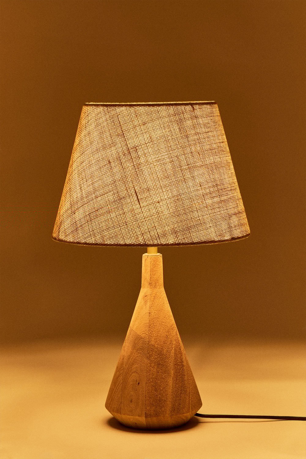 Alabama mango wood table lamp, gallery image 2
