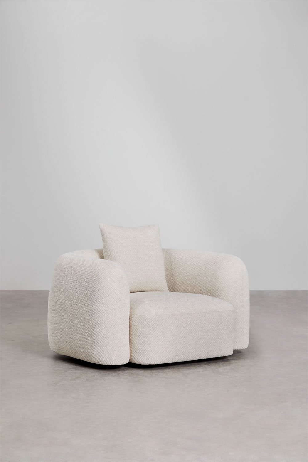 2-piece modular sofa and armchair living room set in Coco chenille, gallery image 7