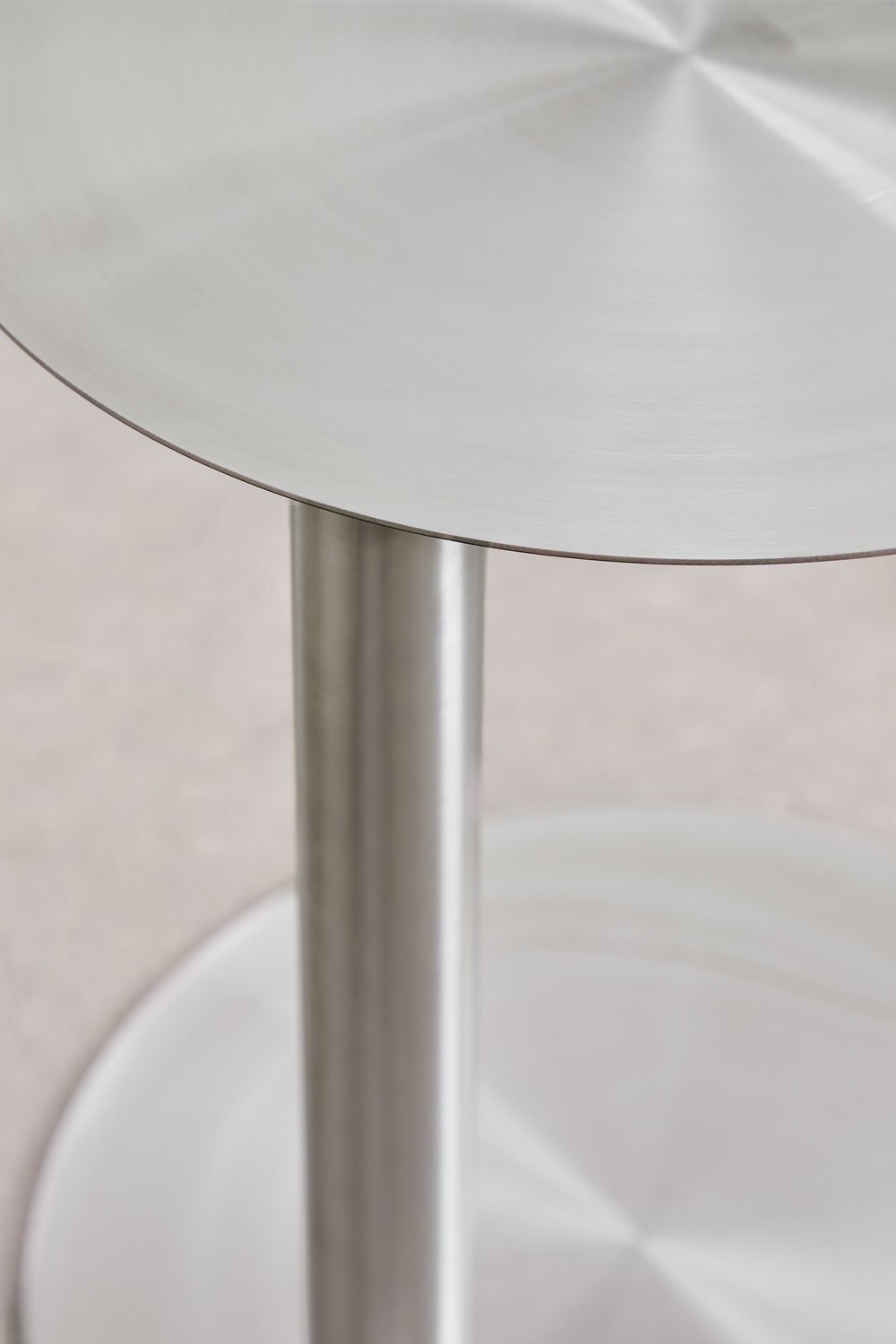 Yannik round side table Ø40 cm in stainless steel, gallery image 4