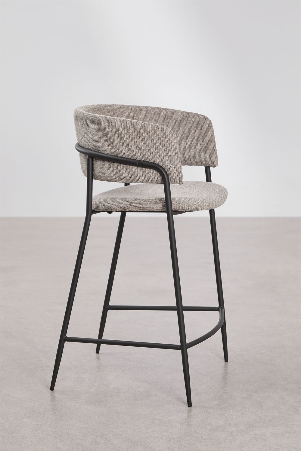 Pack of 2 Nalon upholstered high stools, gallery image 2