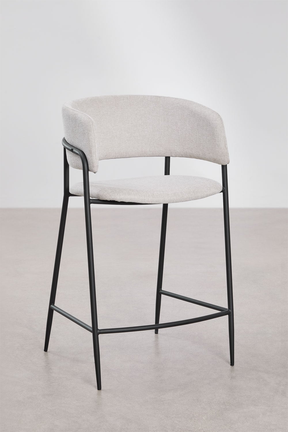 Pack of 2 upholstered Nalon bar stools, gallery image 2