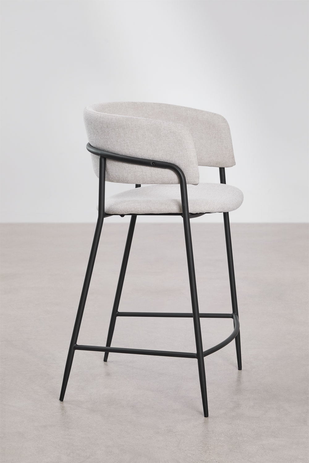 Pack of 2 upholstered Nalon bar stools, gallery image 3