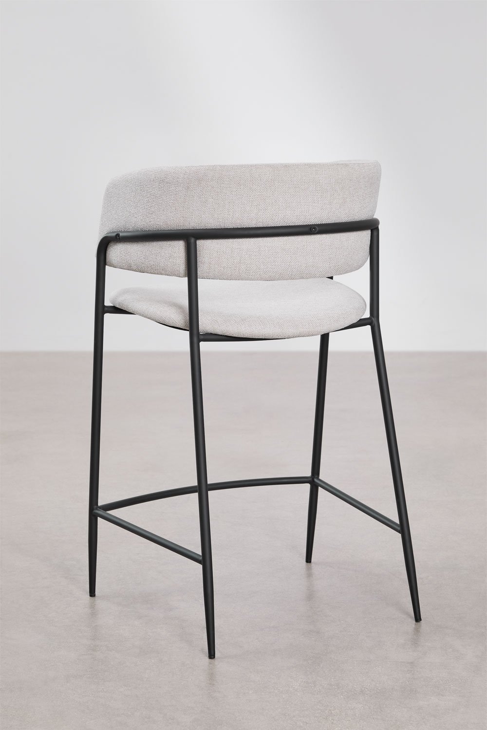 Pack of 2 upholstered Nalon bar stools, gallery image 4