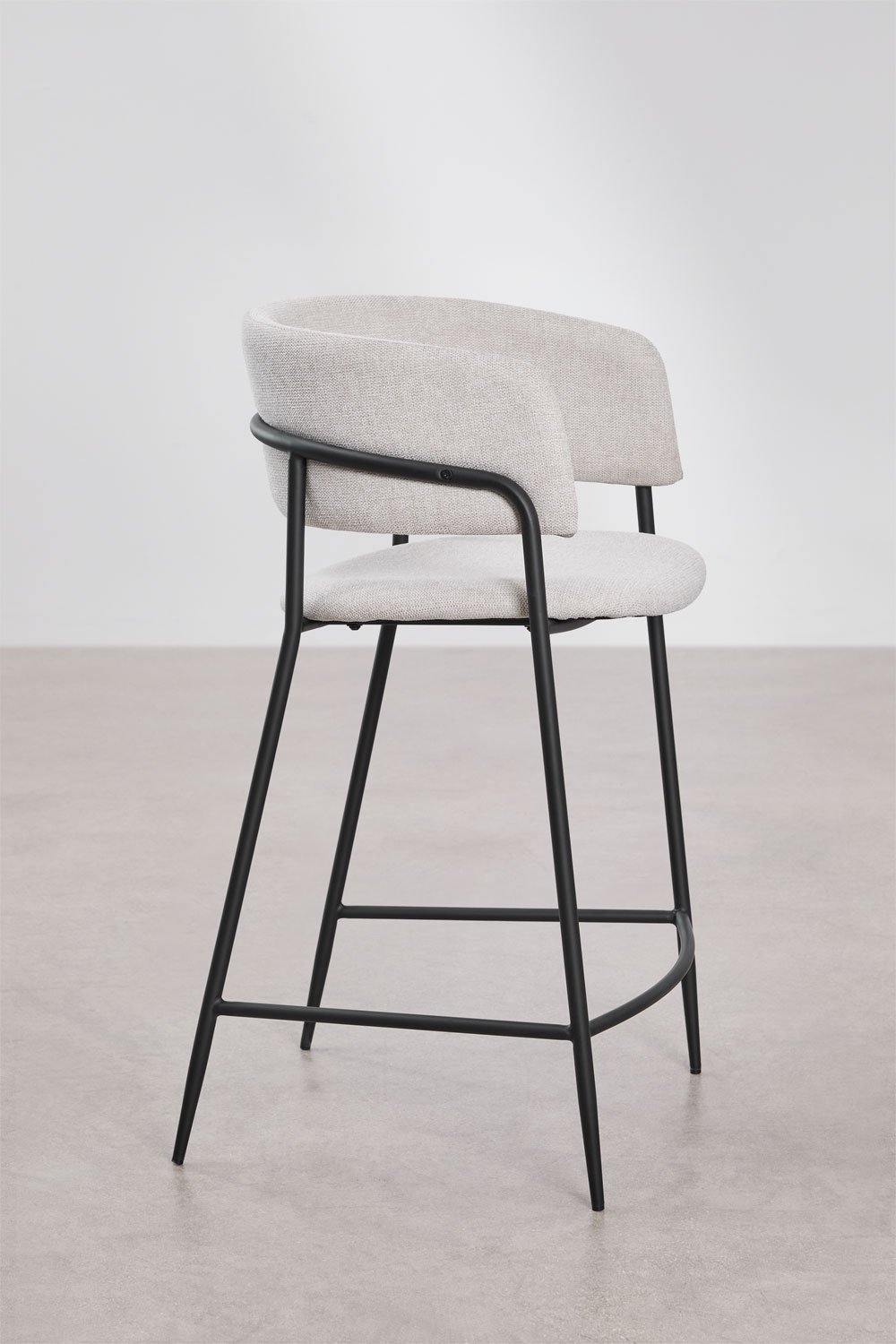 Pack of 4 Nalon upholstered high stools, gallery image 2